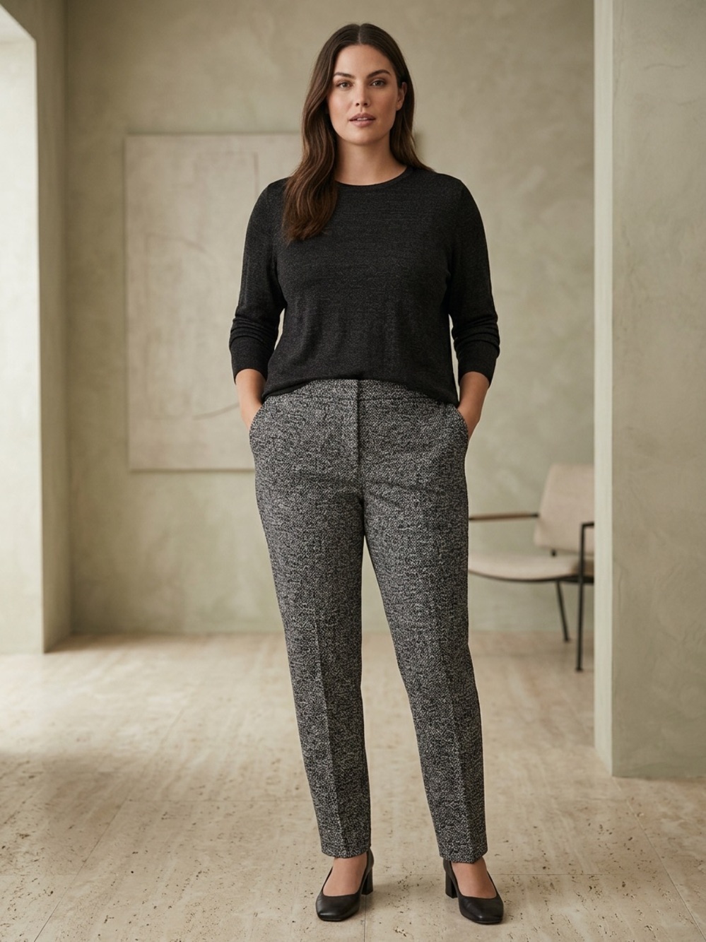 Marina Rinaldi Stretch Womens Pants NWT, Size 14-16, Cotton Blend, MSRP $310